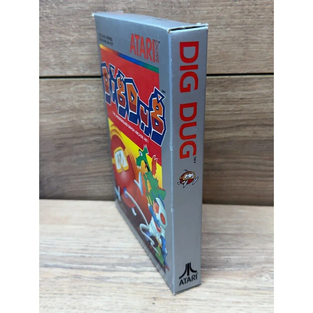 Dig Dug (Atari 2600, 1983) Complete CIB w/ Manual, Warranty Card & Original Box